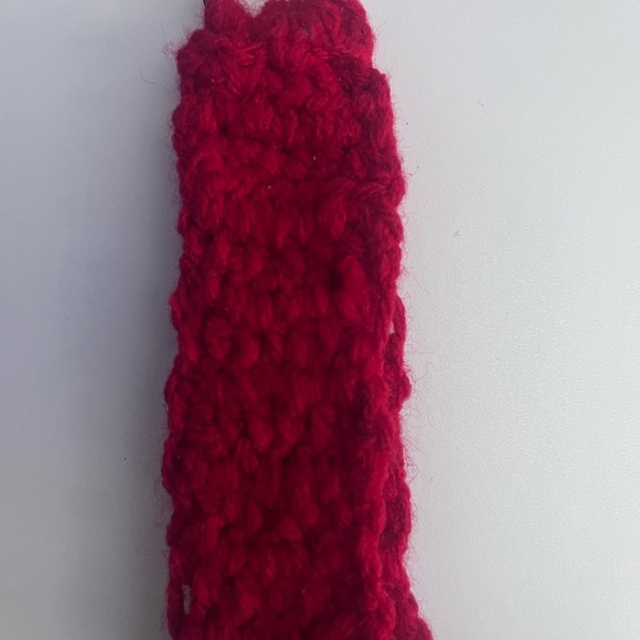 Handcrafted Red Knit Key & Card Holder - Picture 6 of 6